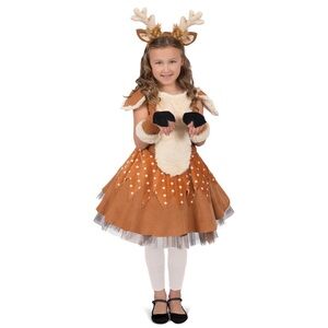 Princess Paradise Doe The Deer Girl Costume Size 4-6 XS New